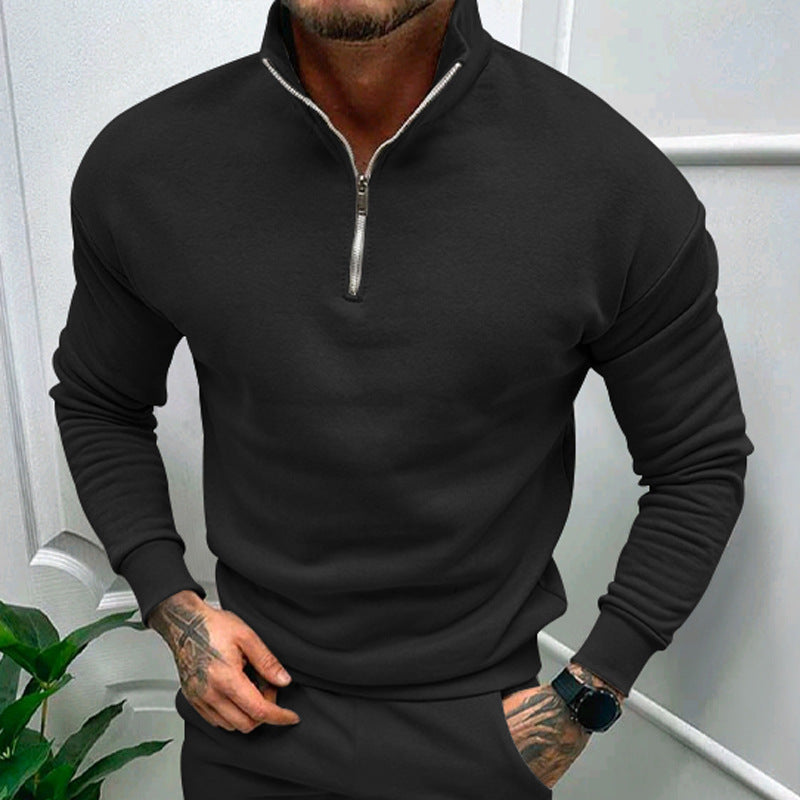 Men's sweatshirt with high collar and zip Amarae