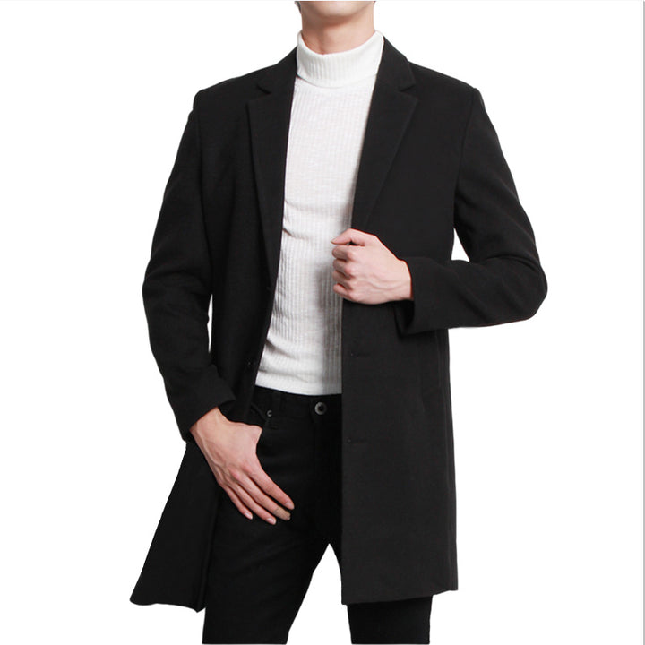 Elegant long jacket for men with modern cut and double row of buttons Lune London