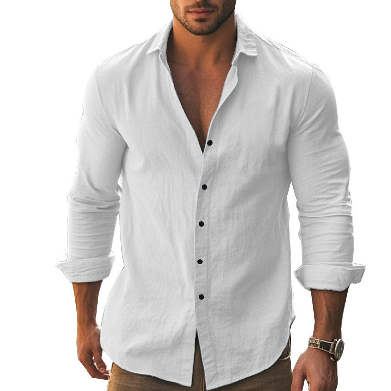 Casual long-sleeve shirt for men made from sustainably produced fabric Lune London