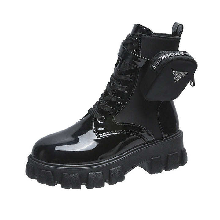 Women's Fashion Boots with Practical Bag Option and Eye-Catching Sole Lune London