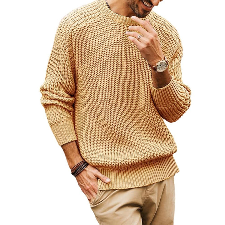 Casual chunky knit pullover for men with raglan sleeves Lune London