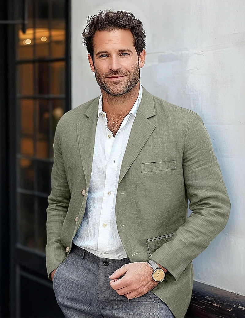 Casual linen blazer for men Lune London