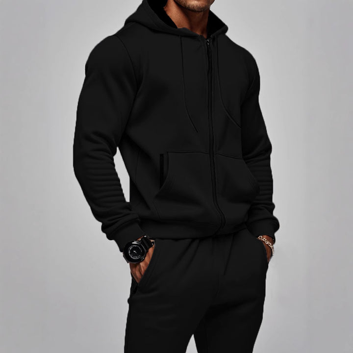 Men's sporty hoodie set with functional pockets and high-quality workmanship Chic & Stil
