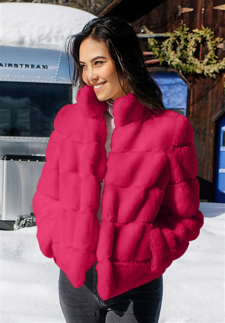 Ladies Chic High Collar Padded Jacket