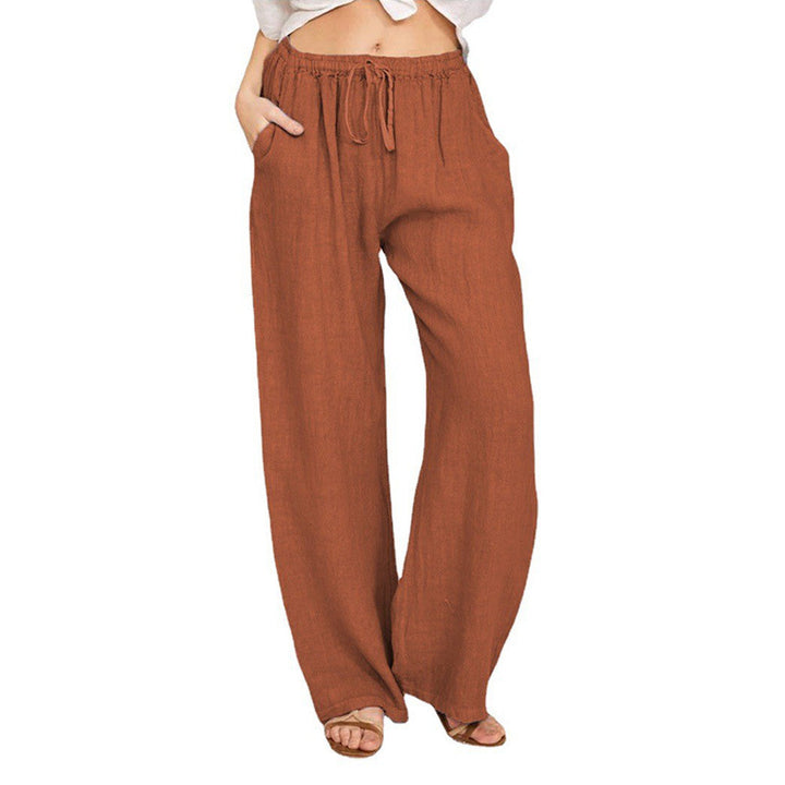 Wide linen trousers for ladies Lune London