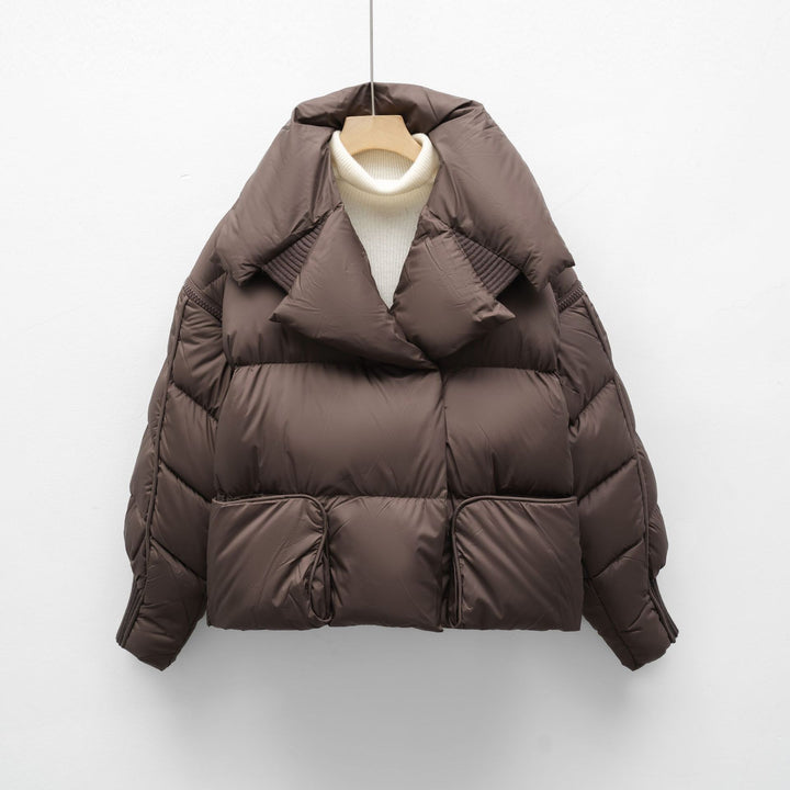 Veste matelassée raccourcie pour femmes avec col montant et poches pratiques Lune London