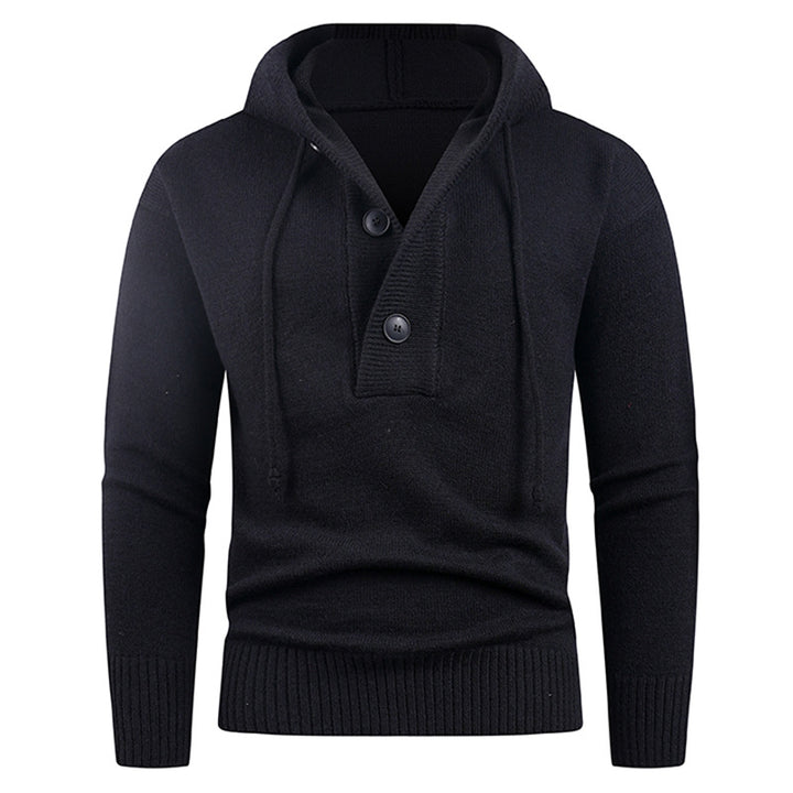 Trendy hoodie for men with button detail Lune London