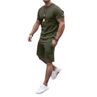 Men's summer sports set with breathable t-shirt and shorts Lune London