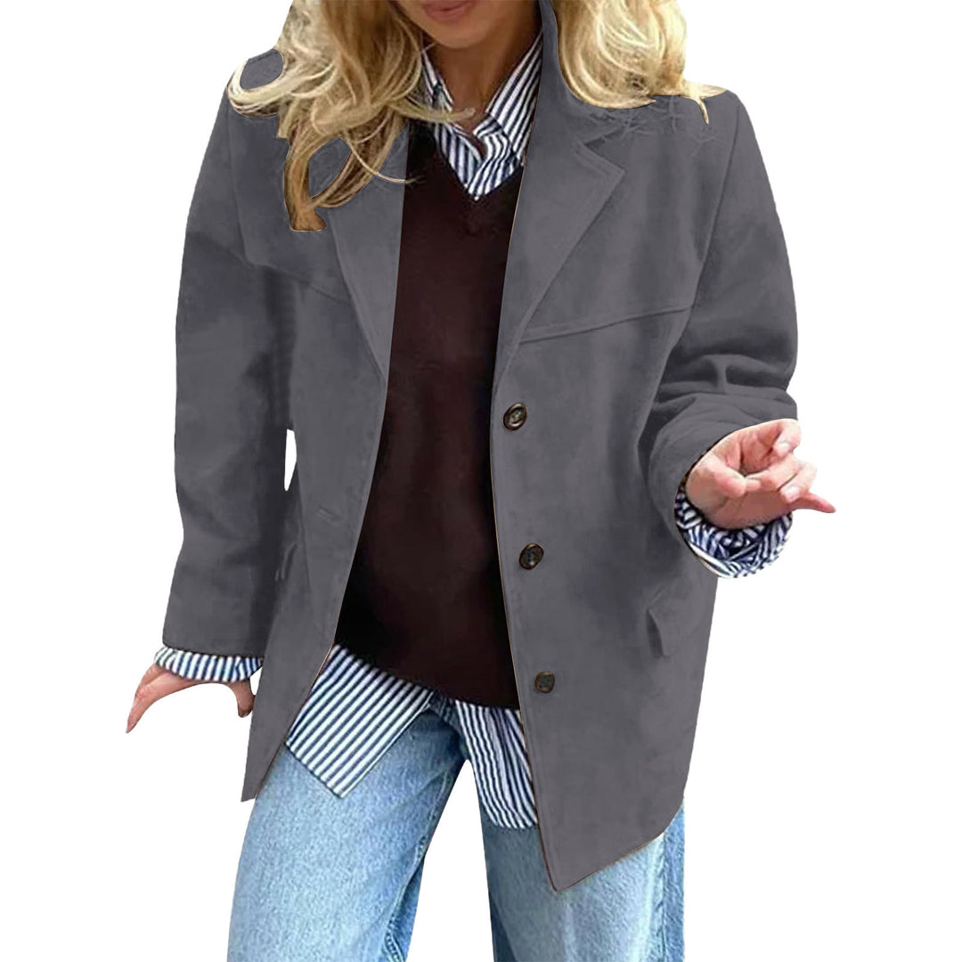 Veste surdimensionnée élégante pour femmes en imitation suédine Chic & Stil