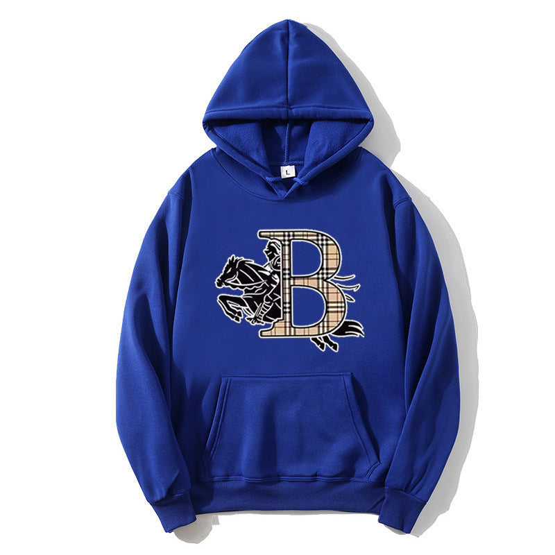 Women's hoodie with a stylish horse motif and luxurious font Chic & Stil