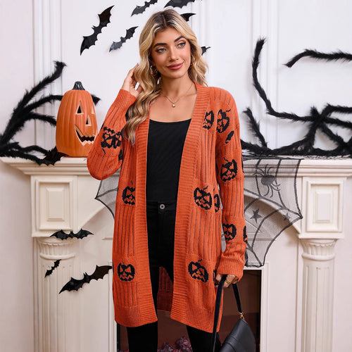 Cardigan femme avec motif fantôme Chic & Stil