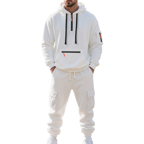 Men's Chic and Stylish Sporty Hoodie and Cargo Set
