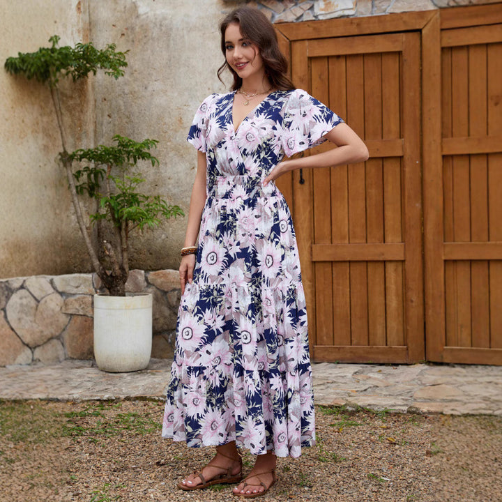 Lune London Fluid Ruffled Maxi Dress for Women