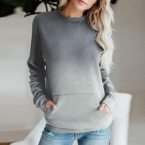 Ladies Casual Hoodie with Amarae Gradient