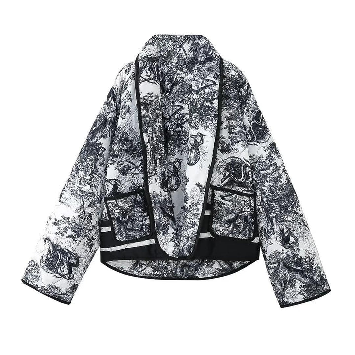 Quilted jacket for women with trendy pattern and practical pockets Lune London