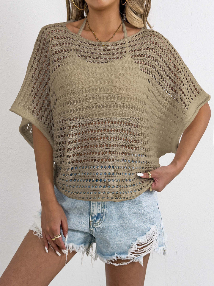 Ladies Open Weaving Crochet Outfit Top Amarae