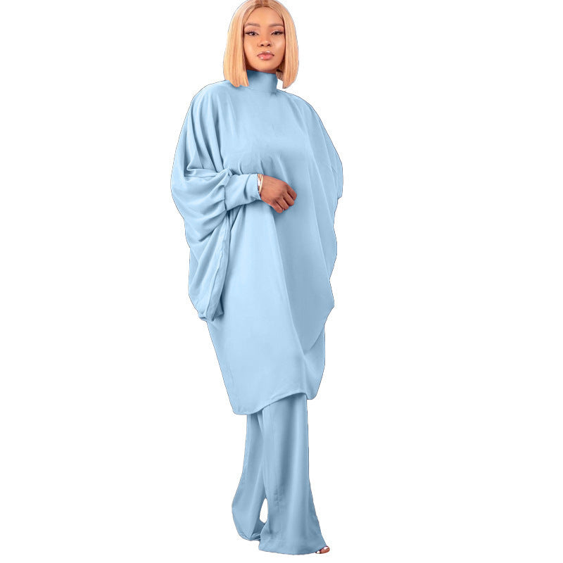 Lune London oversized set with high collar and wide sleeves for women