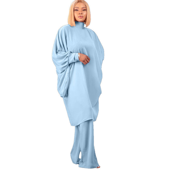 Lune London oversized set with high collar and wide sleeves for women