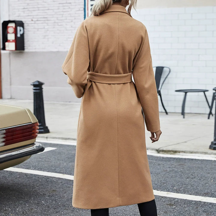 Lune London | Coat - Wool texture - Loose fit - Double-breasted - Classic cut