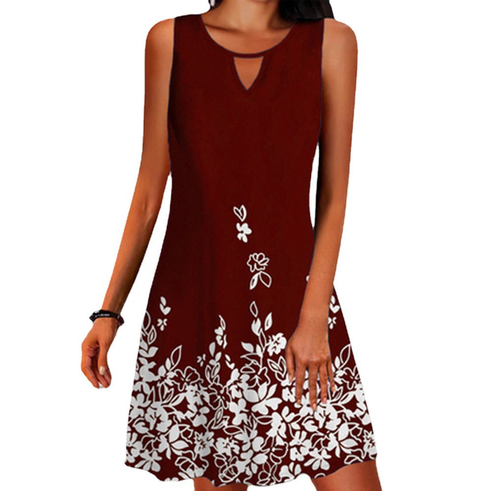 Summer A-line dress flowers Lune London for women