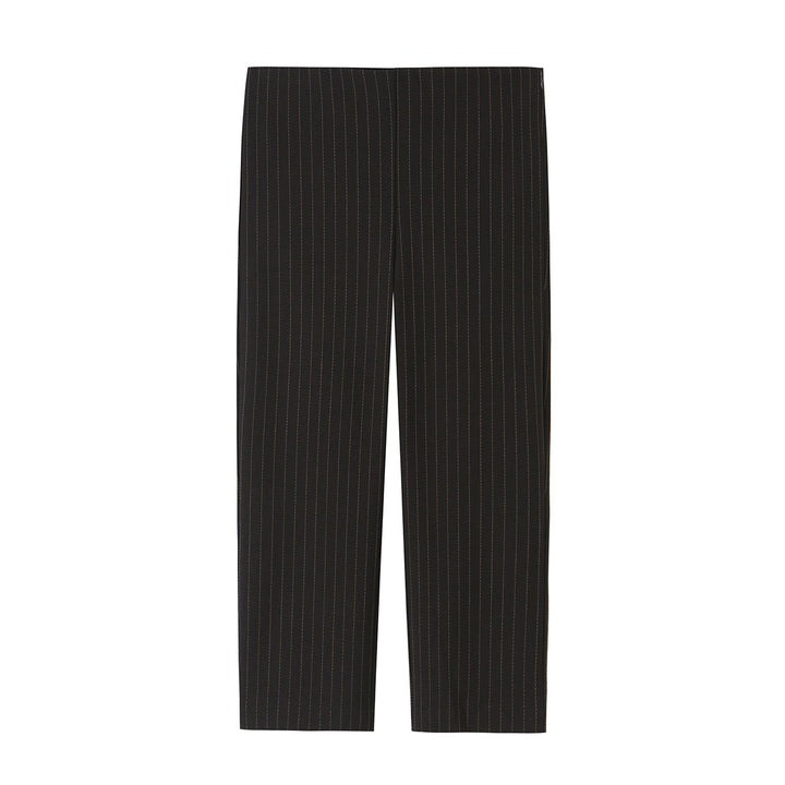 Women's high-waisted straight-cut pinstripe trousers with cropped length Amarae