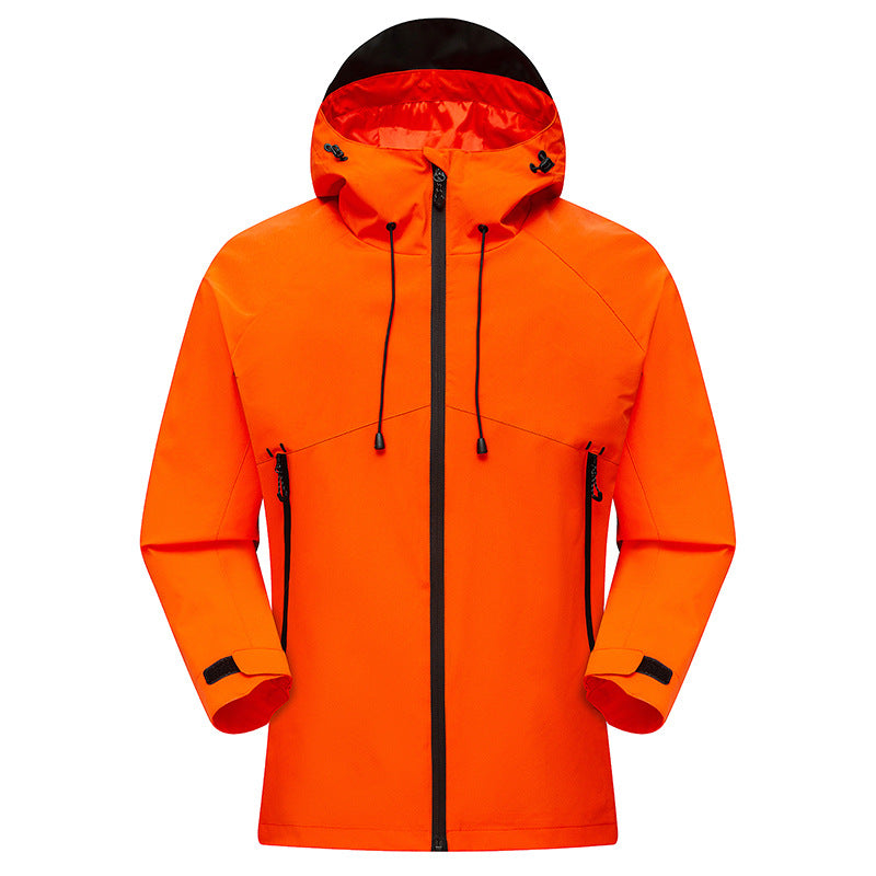 Men's Waterproof High-Visibility Shell Parka with Breathable Membrane, Adjustable Hood and Ventilation Amarae