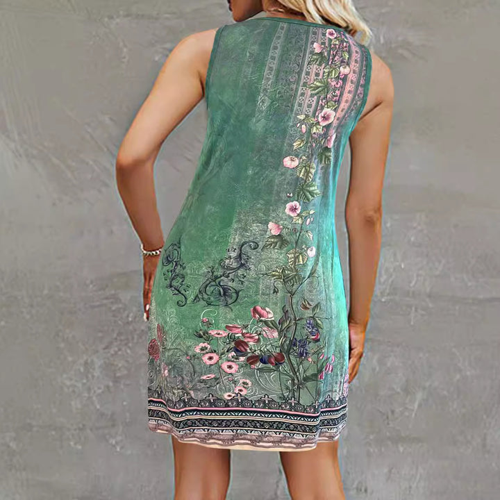 Lune London Printed A-Line Tunic Dress for Women