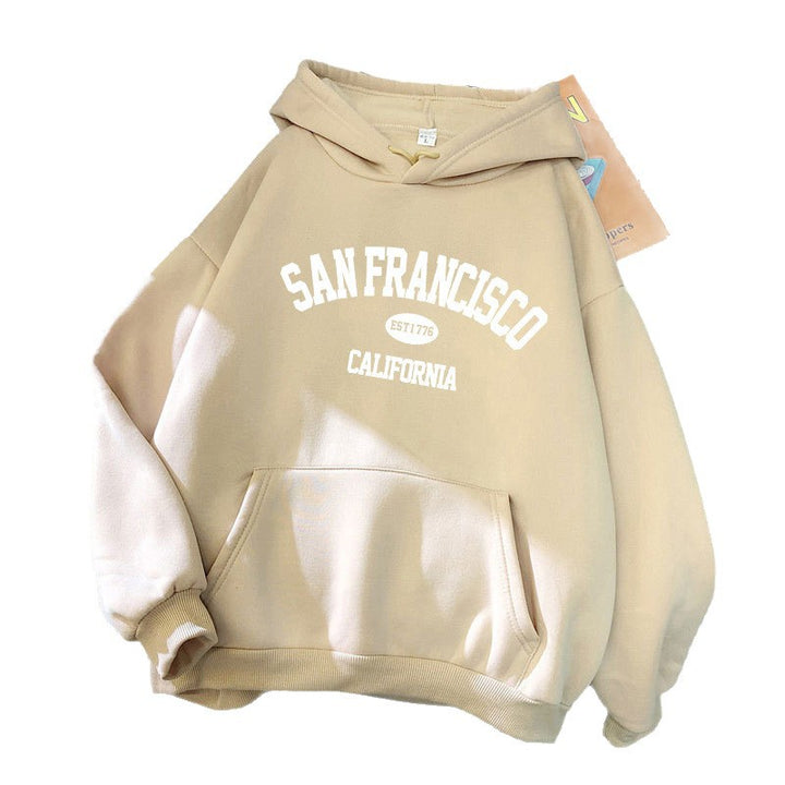Women's Hoodie with San Francisco Print Chic & Stil