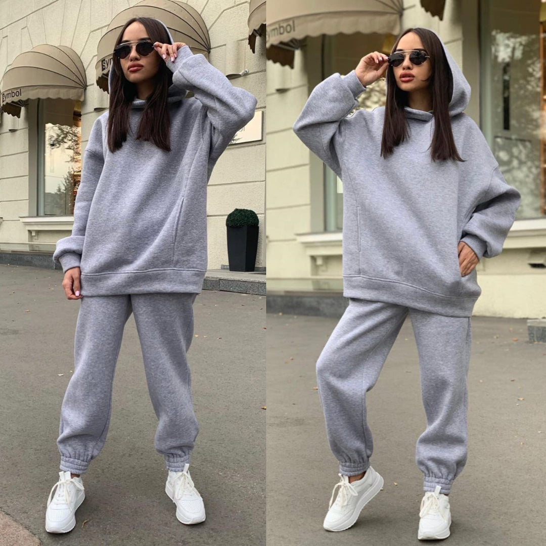 Ladies Casual Design Hoodie and Jogging Set with Lune London