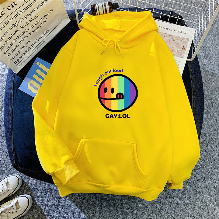 Women's hoodie with colorful graphic print Chic & Stil