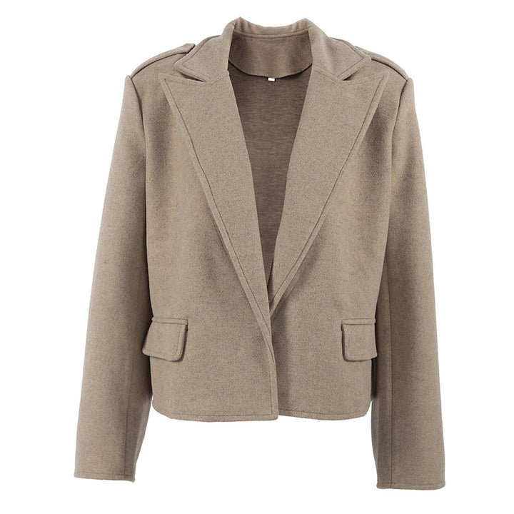 Oversized wool jacket for women with structured cut Lune London