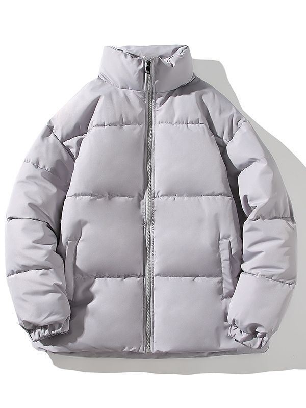 Insulated quilted jacket for men with high collar and elastic cuffs Lune London