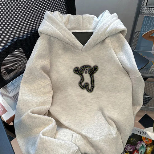 Sweat à capuche pour femmes avec motif d'ours créatif Chic & Stil
