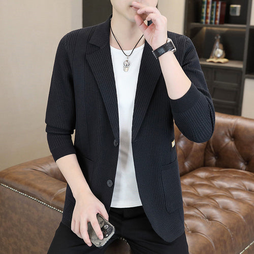 Casual knitted blazer for men with a unique texture and a modern fit Amarae