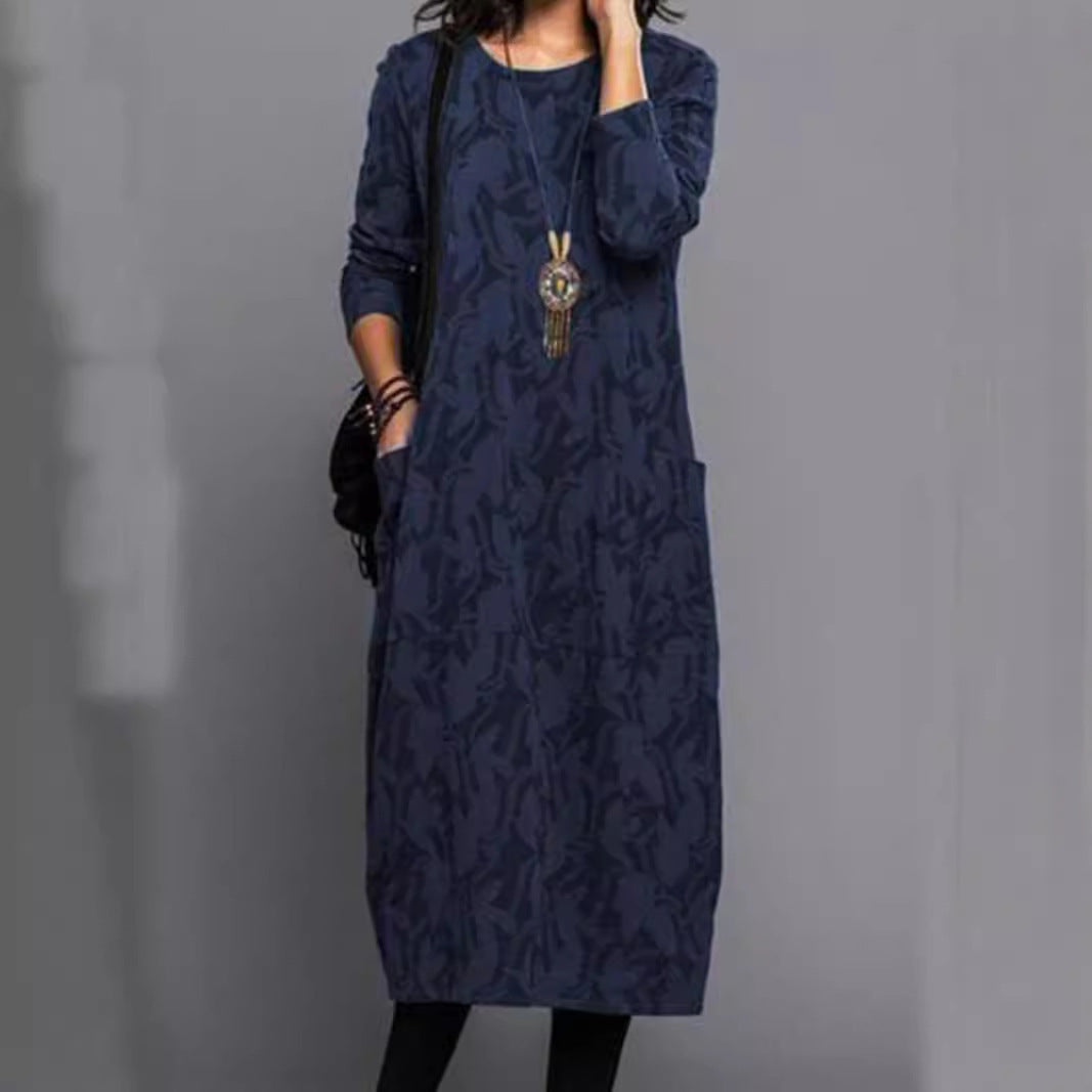 Casual long sleeve dress for women with practical pockets Lune London