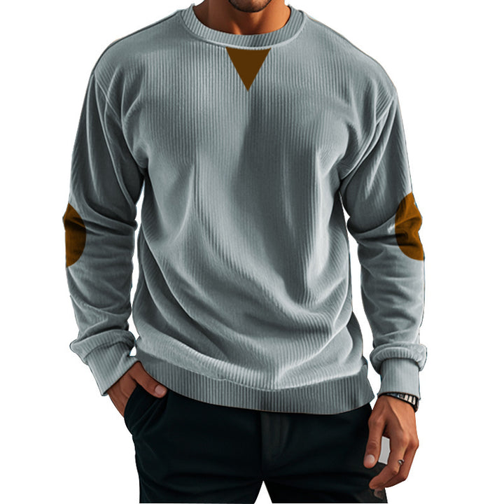 Men's casual knit sweater with accent details and comfortable fit Chic and style
