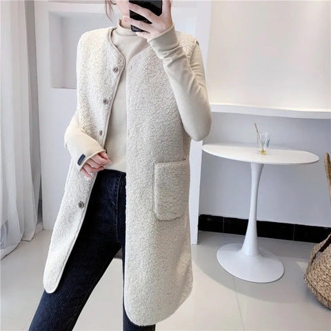 Women Long Fleece Jacket Amarae