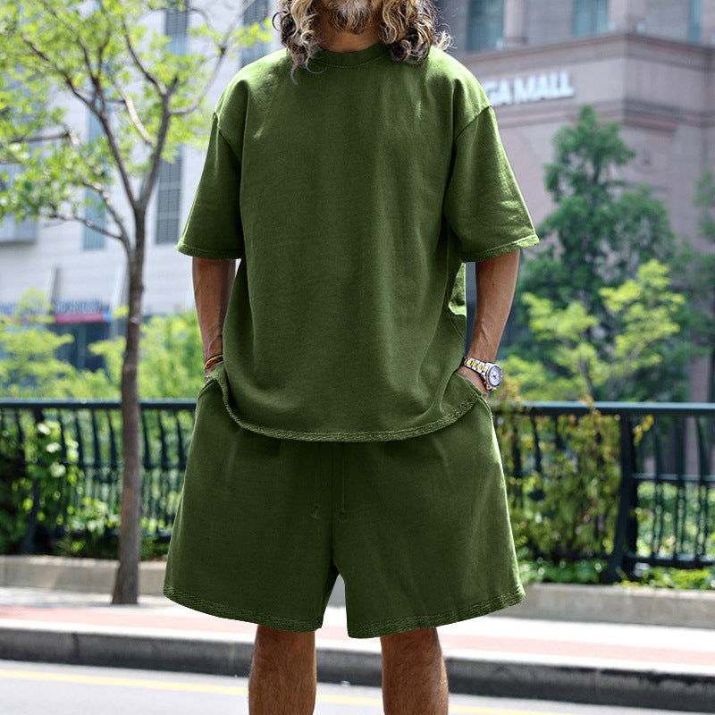 Casual short sleeve t-shirt set for men and shorts Lune London