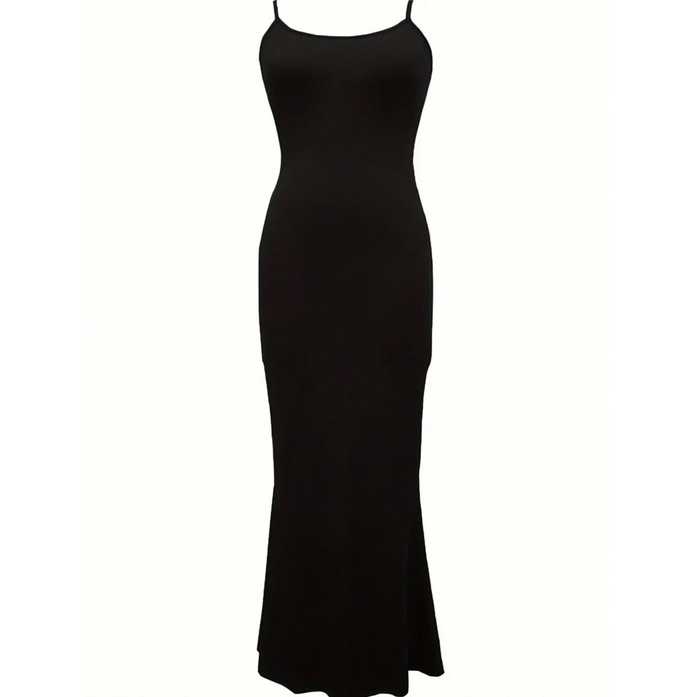 Robe maxi élégante pour femme avec des fines bretelles spaghetti et une coupe fluide Chic & Stil