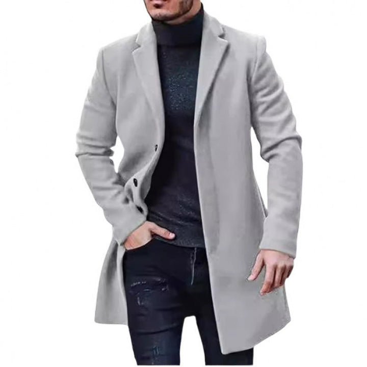 Men's Elegant and Classic Wool Coat with A Slim Fit Lune London