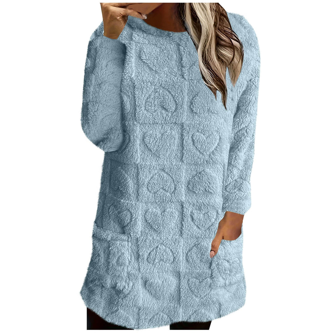 Ladies Cozy Tunic with Heart Pattern Amarae