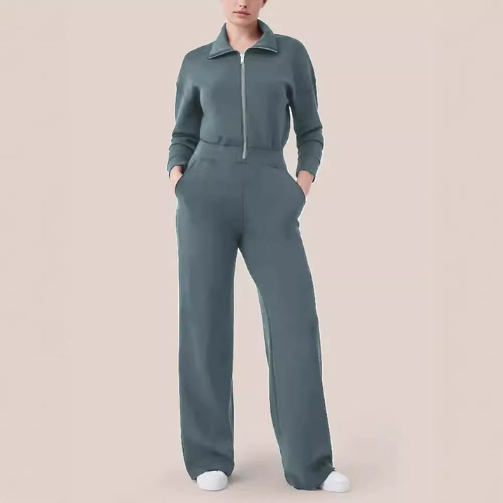 Lune London zip-up lounge jumpsuit for women
