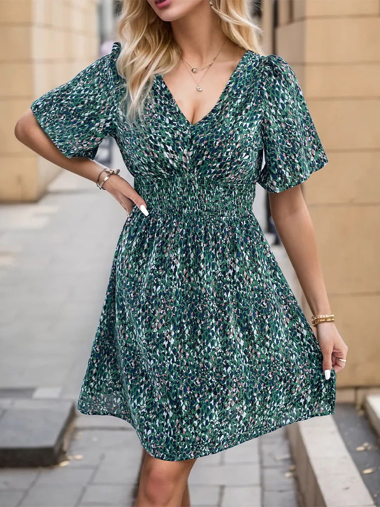 Lune London Short Sleeve Mini A-Line Dress for Women