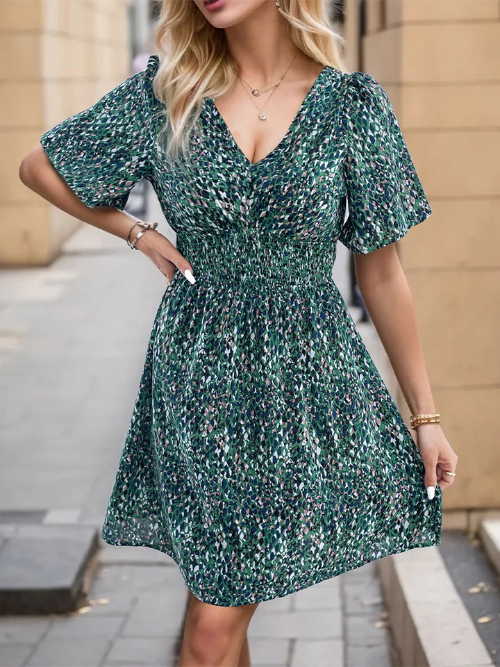 Lune London Short Sleeve Mini A-Line Dress for Women