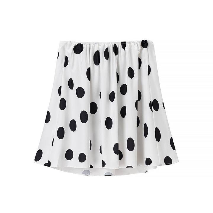Pantalon large pour femme avec motif de pois amusant Chic & Stil