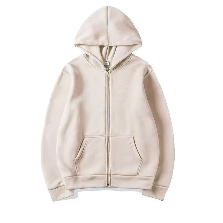 Hooded jacket for ladies in high-quality cotton blend with full zipper Lune London