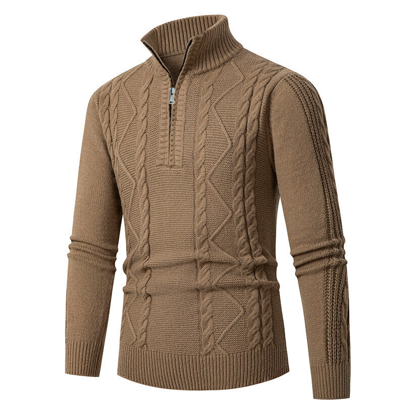 Knitted sweater for men with high collar Lune London