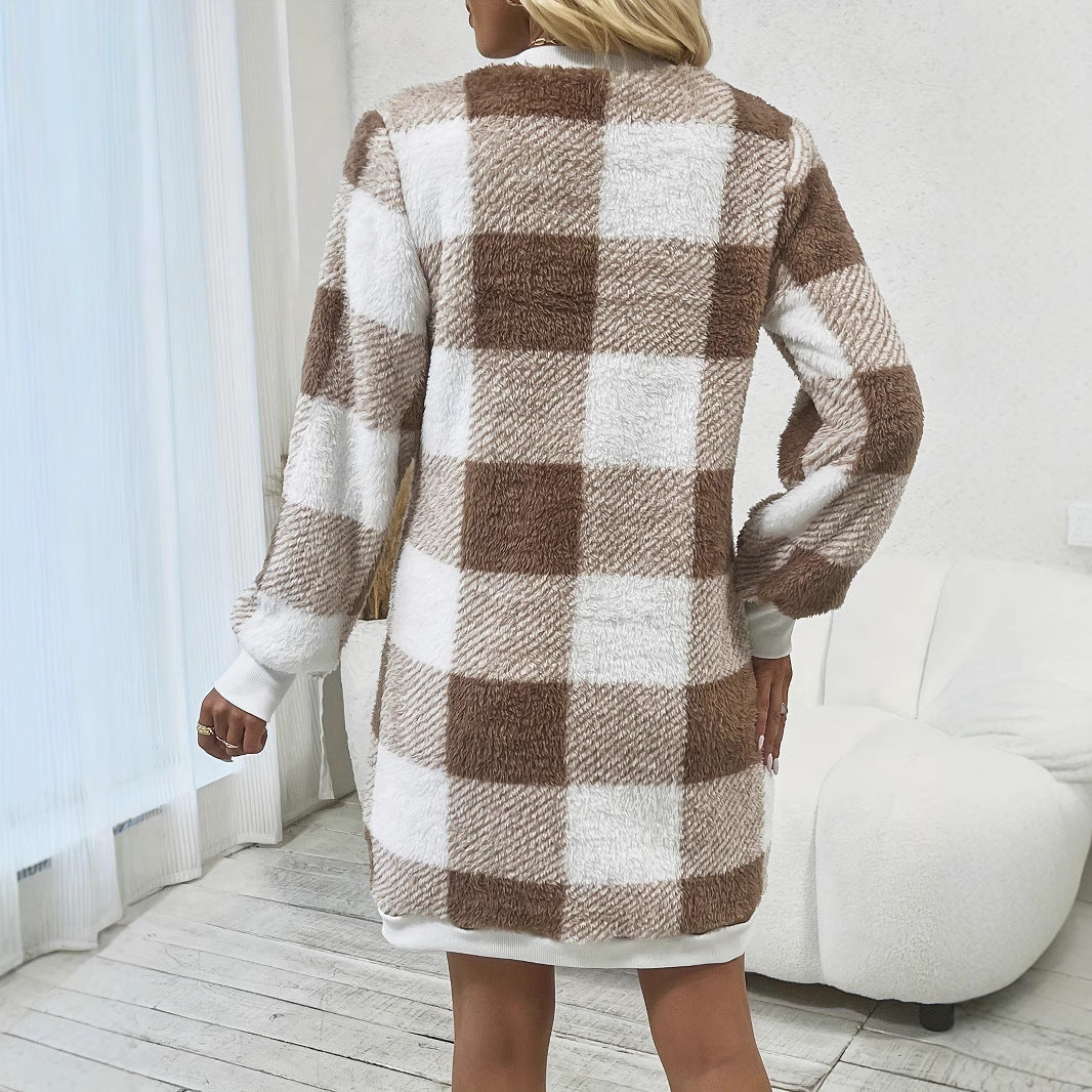Lune London Comfortable V Neck Sweater Dress for Women