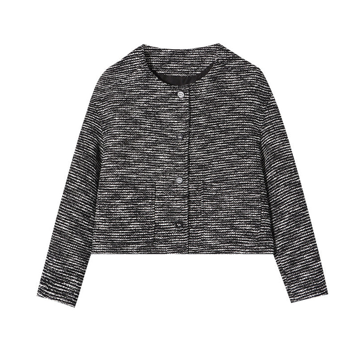 Women's elegant jacket with fine texture and button details Chic & Stil