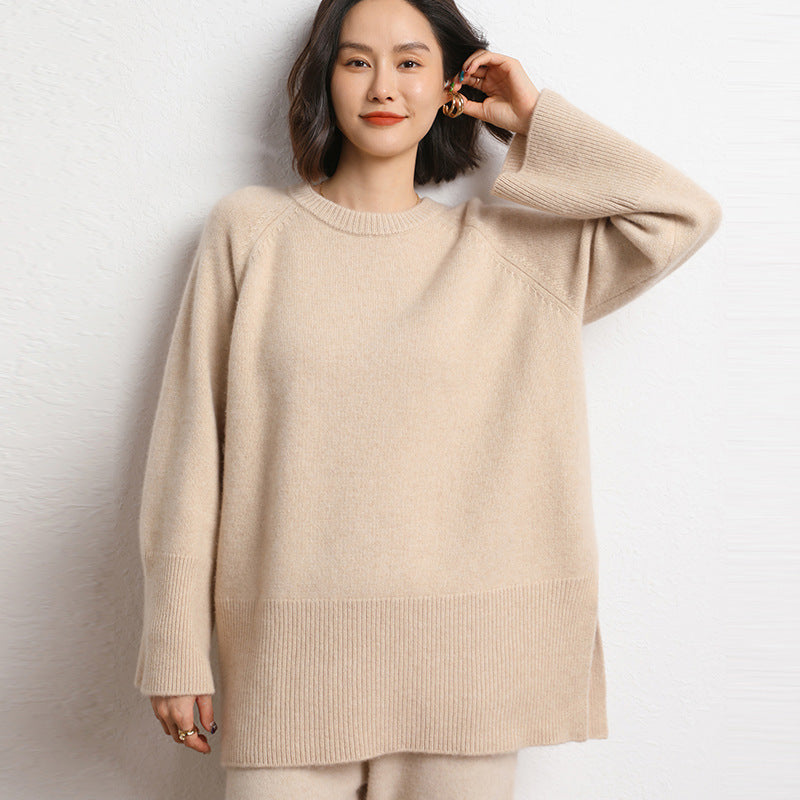 Pull en tricot épais pour femmes avec un design surdimensionné et des manches volumineuses Chic & Stil